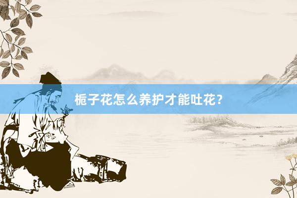 栀子花怎么养护才能吐花？