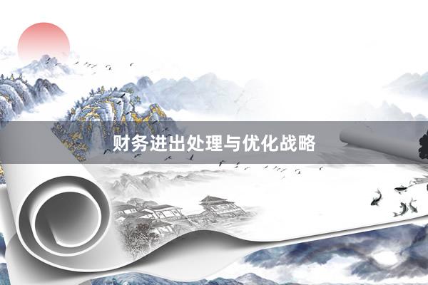 财务进出处理与优化战略